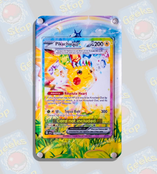 Pikachu ex SAR | Extended Art Display Case for Pokémon Surging Sparks Card