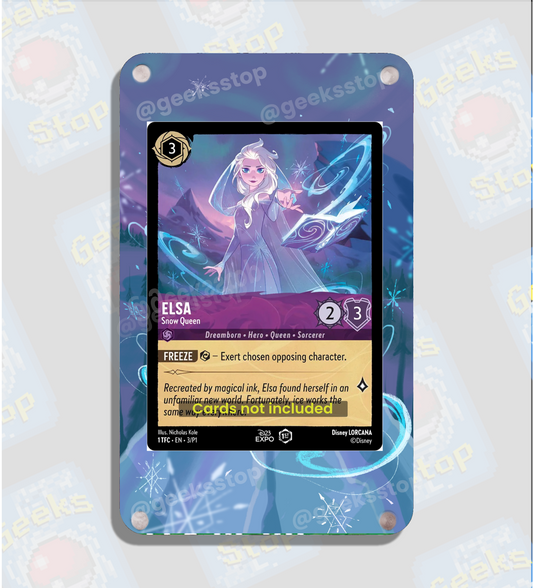 Elsa Snow Queen Lorcana TCG - Chapter 1 - Extended Art Custom Lorcana Card Display Case
