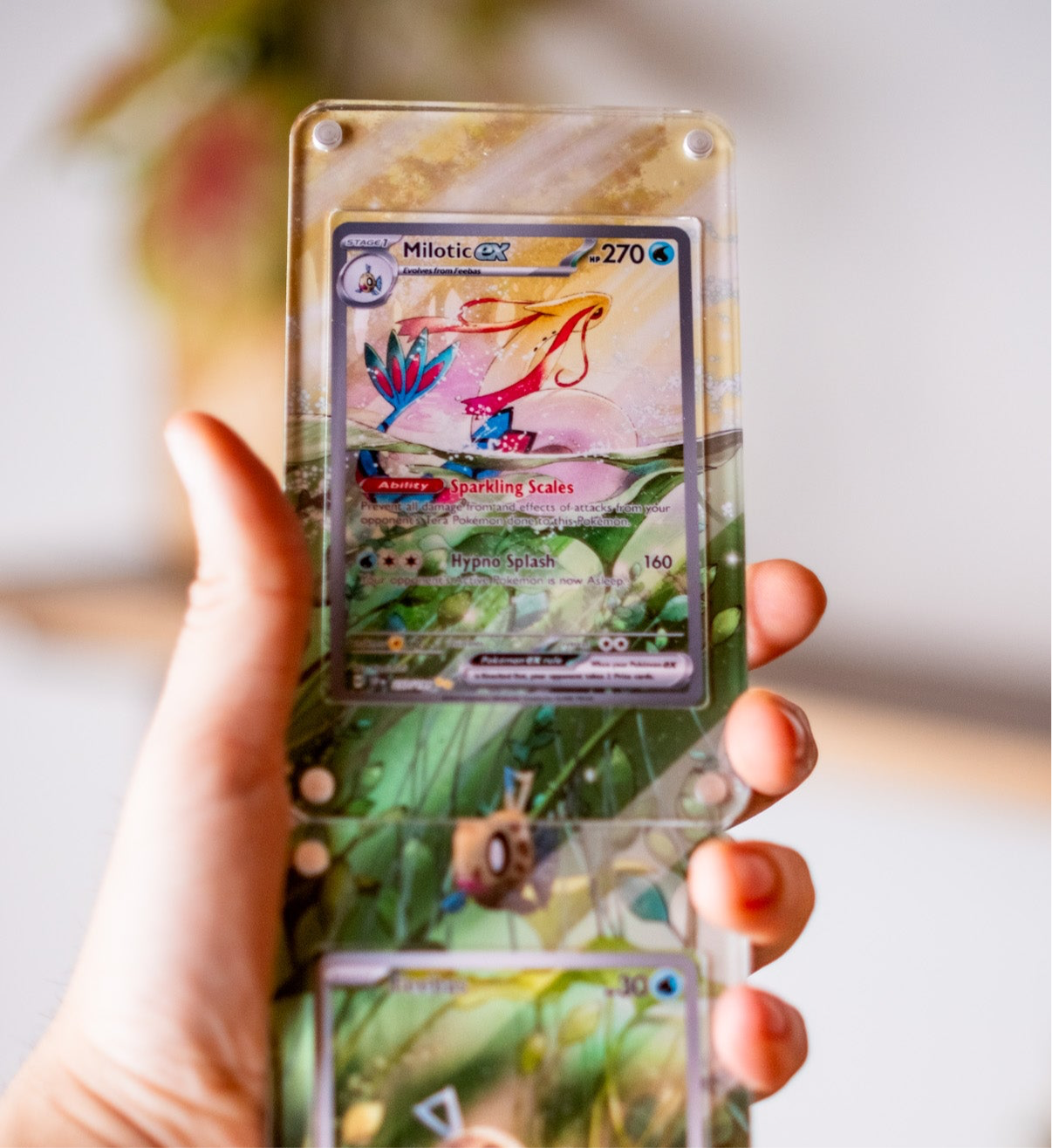 Milotic ex SAR | Extended Art Display Case for Pokémon Surging Sparks Card