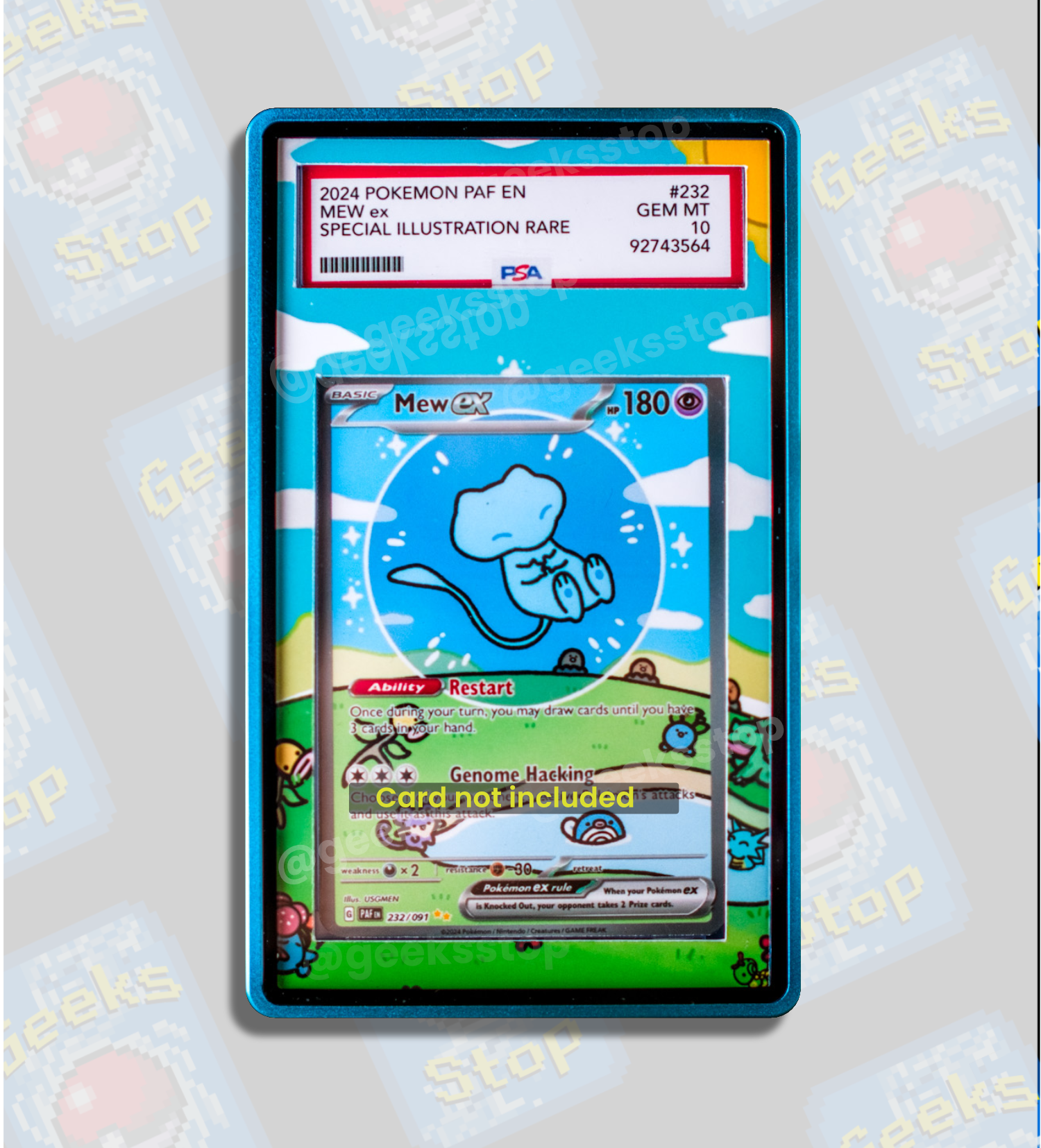 Mew ex 232/091 SIR PSA CGC Beckett | Display Case Extended Art for Pokemon Card