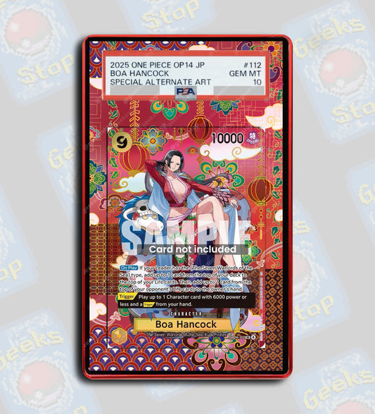 Boa Hancock SP OP14 | PSA TAG Beckett Extended Art Display Case for One Piece TCG