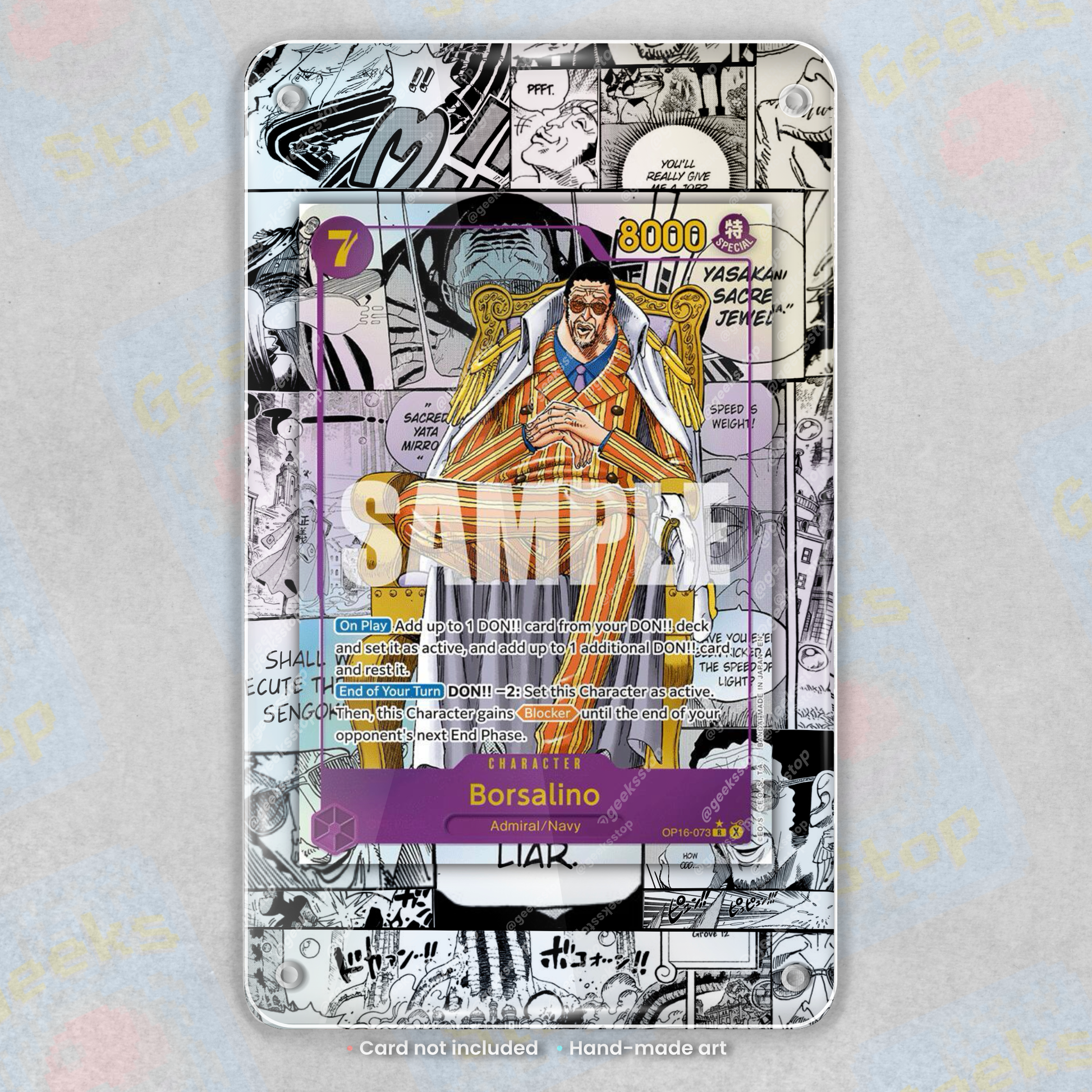 Borsalino Manga OP16 | Extended Art Display Case for One Piece Card