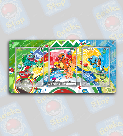 Bulbasaur Charmander Squirtle First Partner Illustration 30th Collection | Extended Art Display Case