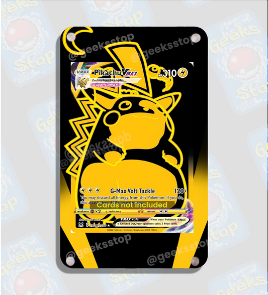 Pikachu VMAX Gold | Card Display Case Extended Art for Pokemon Card