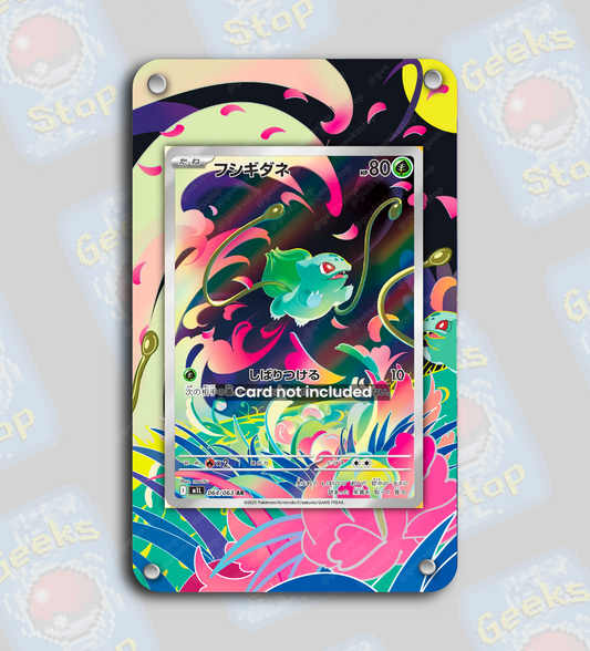 Bulbasaur AR Mega Evolution 063 | Extended Art Display Case for Pokemon Card