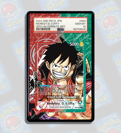 Luffy Alt Leader PSA CGC Beckett | Display Case Extended Art for Graded One Piece Card