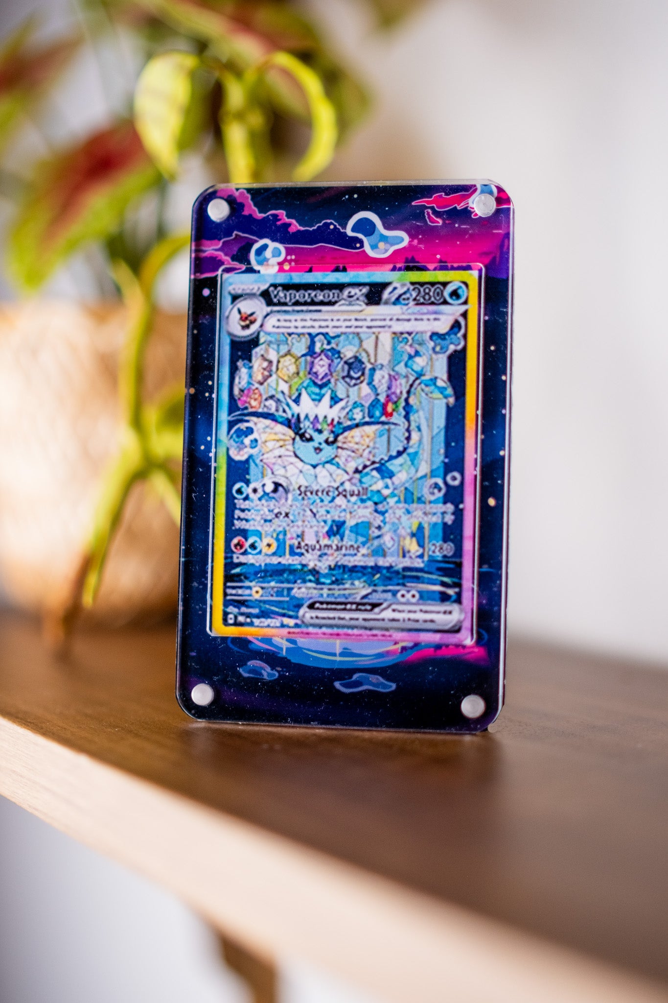 Vaporeon ex SAR | Display Case Extended Art for Pokemon Card