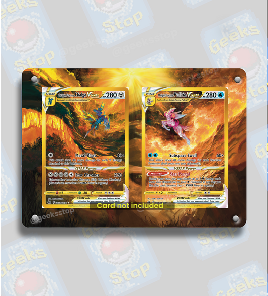 Dialga & Palkia VSTAR GG67 GG68 Alt Art | Extended Art Display Case for Pokemon Card