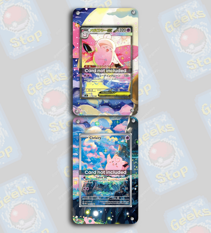 Clefairy AR & Mega Clefable ex SAR | Extended Art Display Case for Pokemon
