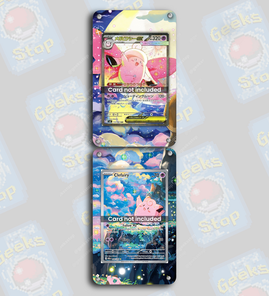 Clefairy AR & Mega Clefable ex SAR | Extended Art Display Case for Pokemon