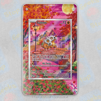 Cubone Chinese Gem Pack 3 | Extended Art Display for Pokemon Card