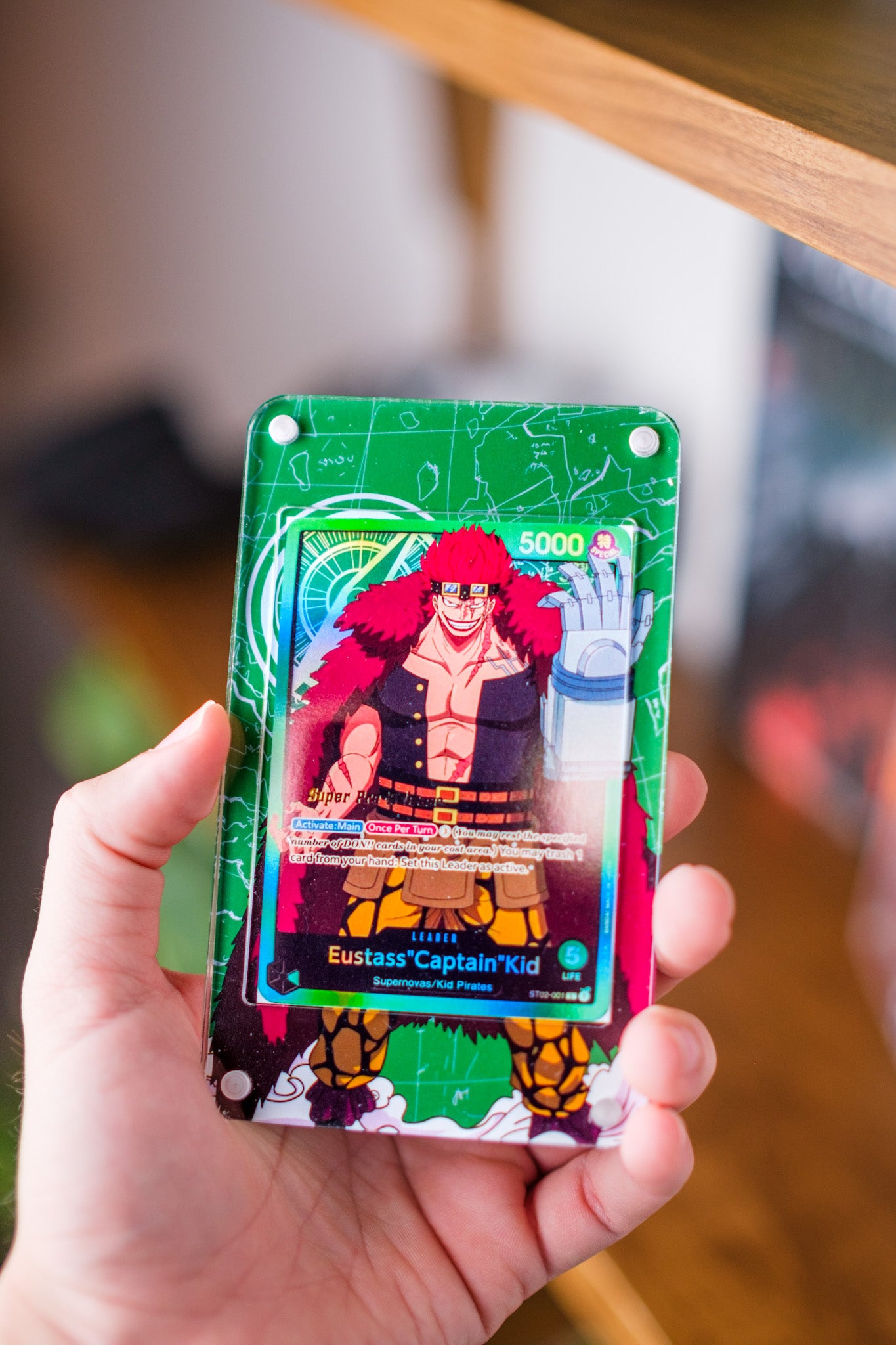 Eustass Captain Kid Super Pre-Release | Extended Art Display Case for One Piece Card