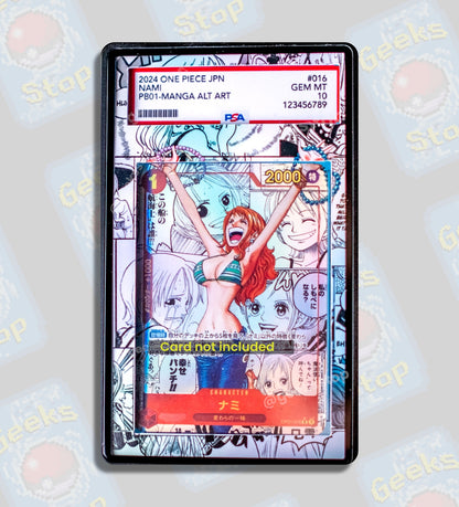 Nami Manga | PSA CGC Beckett Extended Art Display Case for One Piece C GeeksStop Nami Manga | PSA CGC Beckett Extended Art Display Case for One Piece C GeeksStop