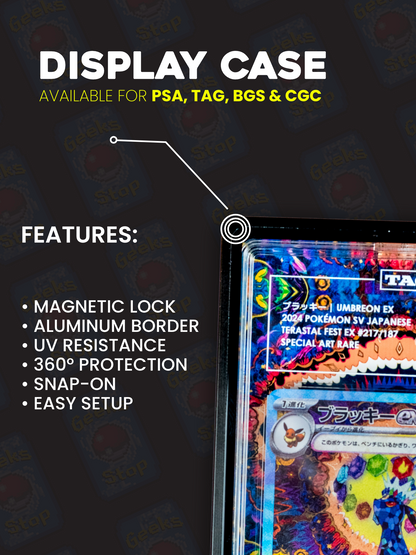 Shining Mew CoroCoro #151 PSA CGC Beckett | Extended Art Custom Display Case for Graded Card