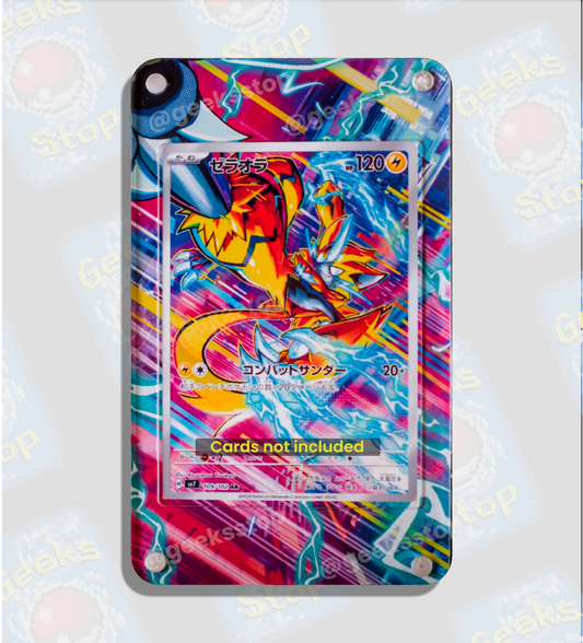 Zeraora AR Extended Art Custom Display Case for Pokémon Card