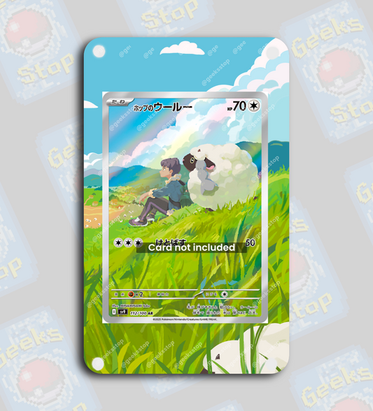 Hop’s Wooloo AR | Display Case Extended Art for Pokemon Journey Together Card