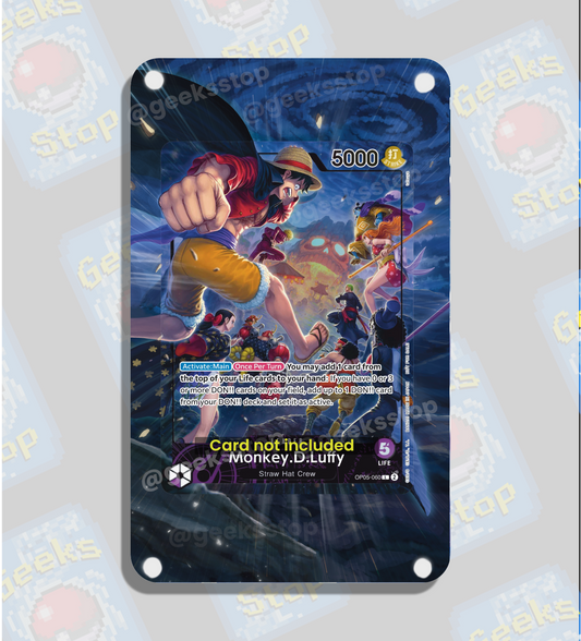 Luffy PSA Magazine Promo | Display Case Extended Art for Graded One Piece Card