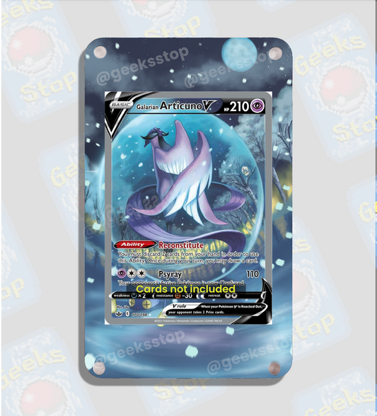 Galarian Articuno V Alternate Art | Card Display Case Extended Art for Pokemon Card