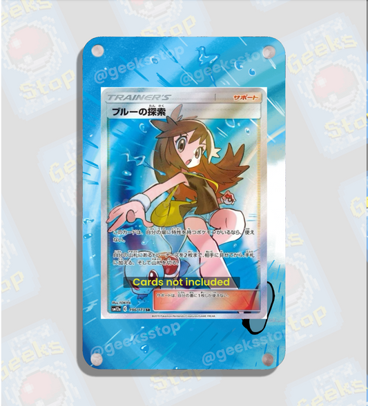 Green FA Trainer | Card Display Case Extended Art for Pokemon Card