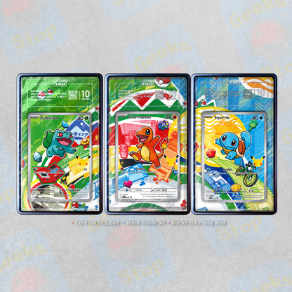 Bulbasaur Charmander Squirtle First Partner PSA TAG BGS | Extended Art Display Case for Pokemon