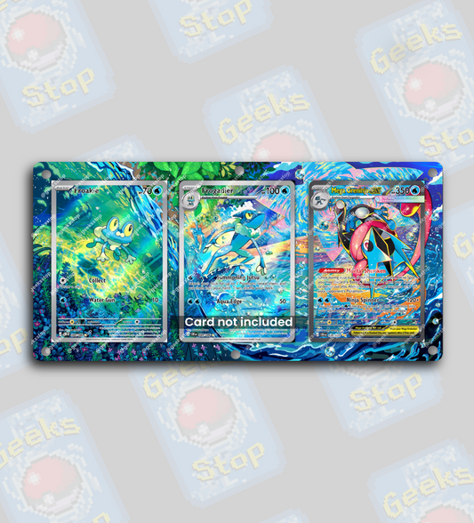 Froakie Frogadier Mega Greninja ex SAR | Extended Art Display Case for Pokemon Card