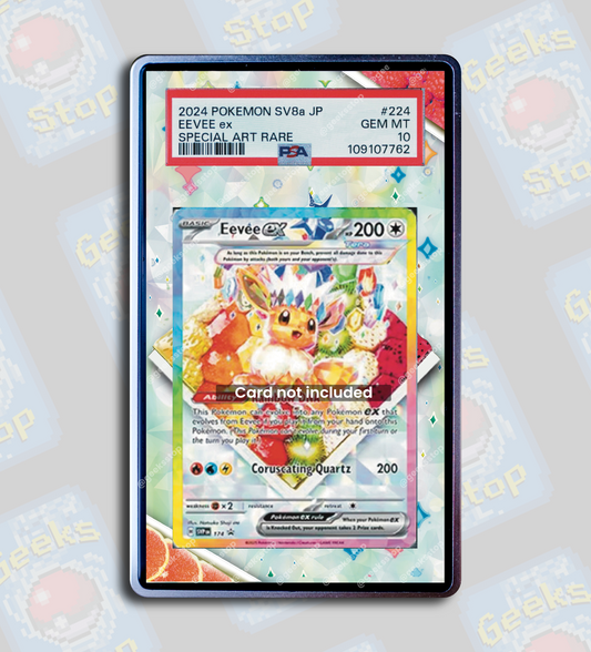 Eevee ex SPC Promo PSA TABG Beckett | Extended Art Display Case for Pokémon TCG