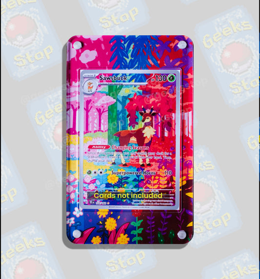 Sawsbuck Illustration Rare | Card Display Case Extended Art for Pokemon Card