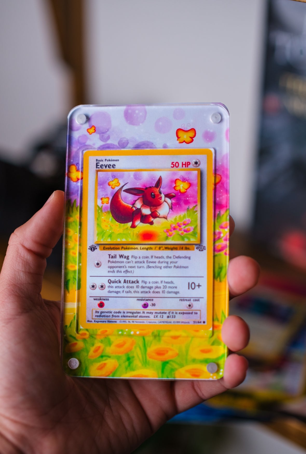 Eevee Jungle #51 | Card Display Case Extended Art for Pokemon Card