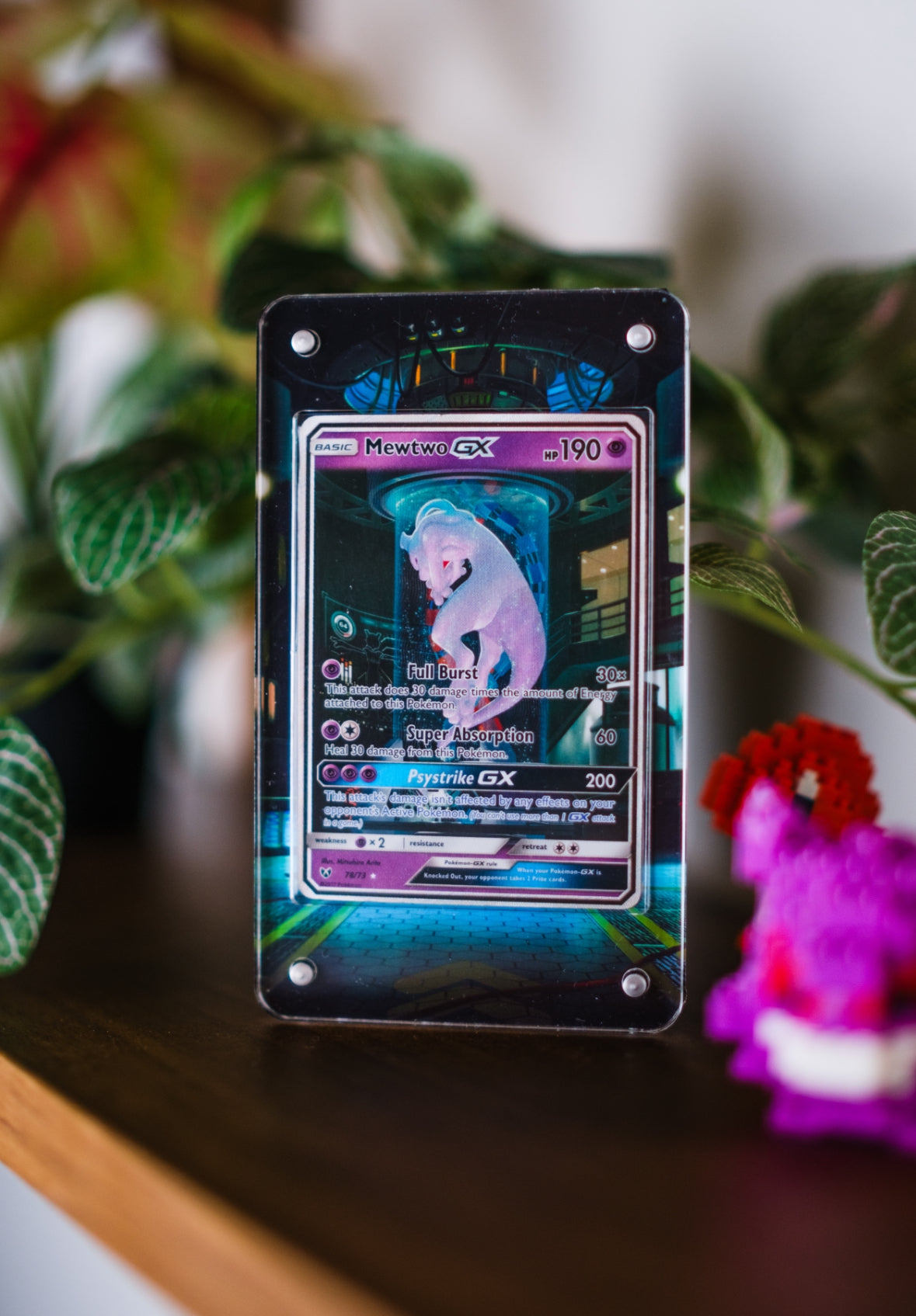 Mewtwo GX Mewtube | Card Display Case Extended Art for Pokemon Card