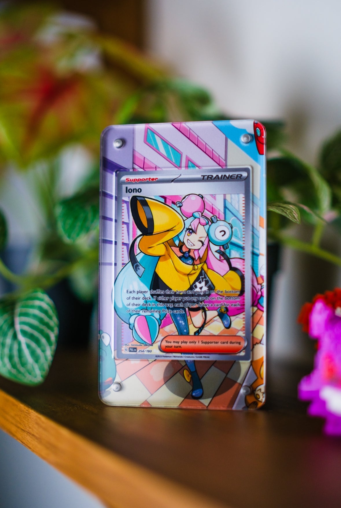 Iono 254/193 | Card Display Case Extended Art for Pokemon Card