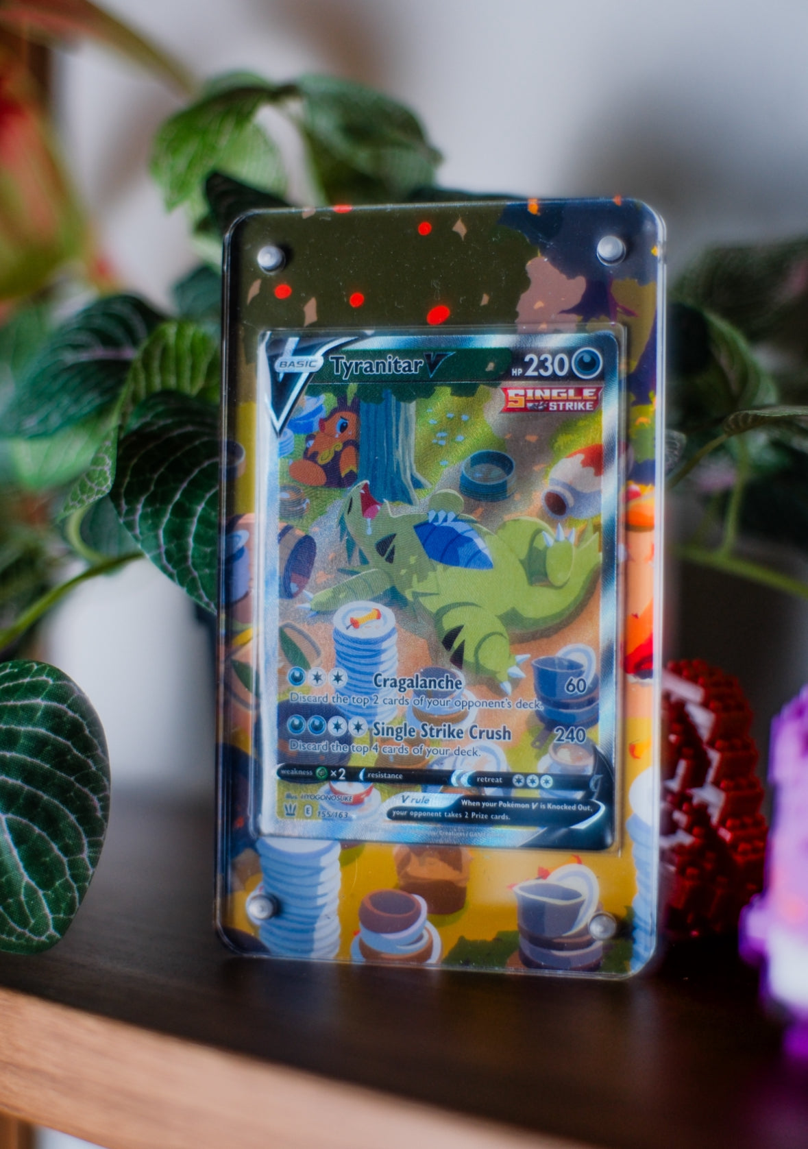 Tyranitar V Alternate Art | Card Display Case Extended Art for Pokemon Card