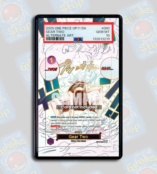 Gear Two Event Alt Art OP11 PSA TAG Beckett | Extended Art Display Case for One Piece