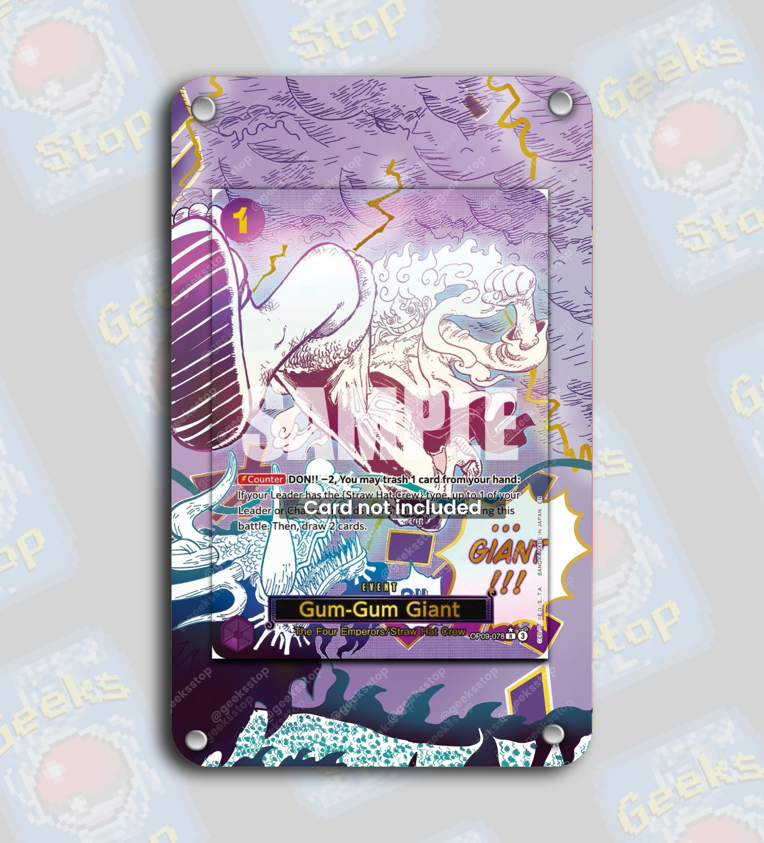 Gum-Gum Giant Alt Art PRB-02 | Extended Art Display Case for One