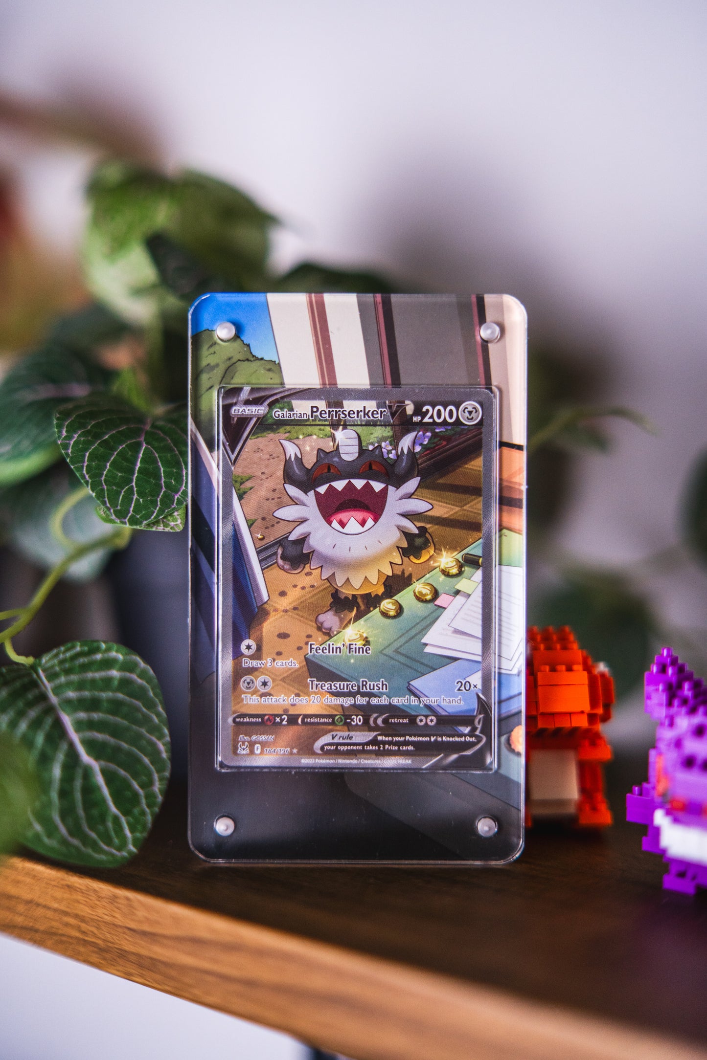 Perrserker V Alternate Art Custom Pokemon Card Display Case