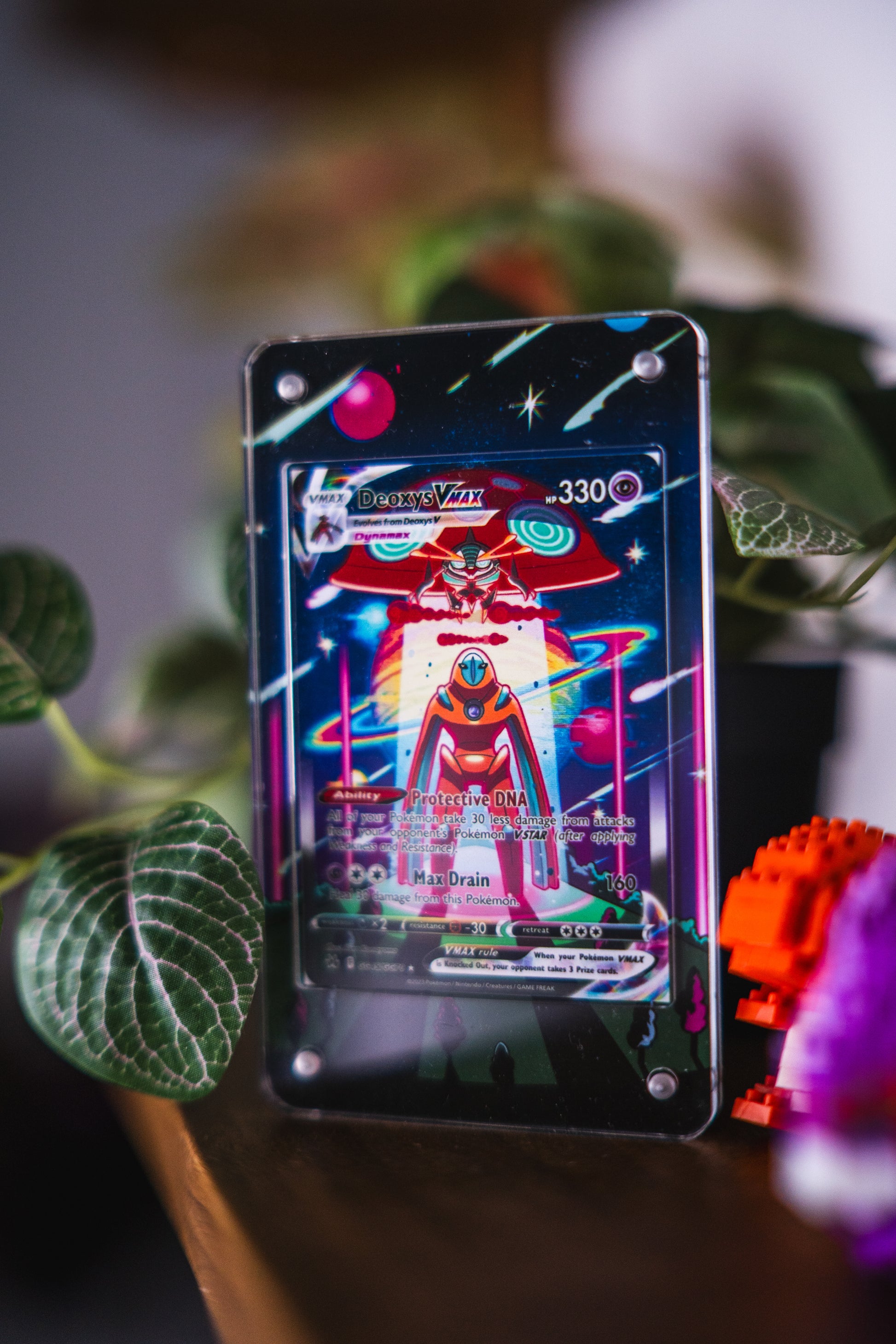 custom card display case Deoxys VMAX GG45 Extended Art Custom Pokemon Card Display Case – GeeksStop