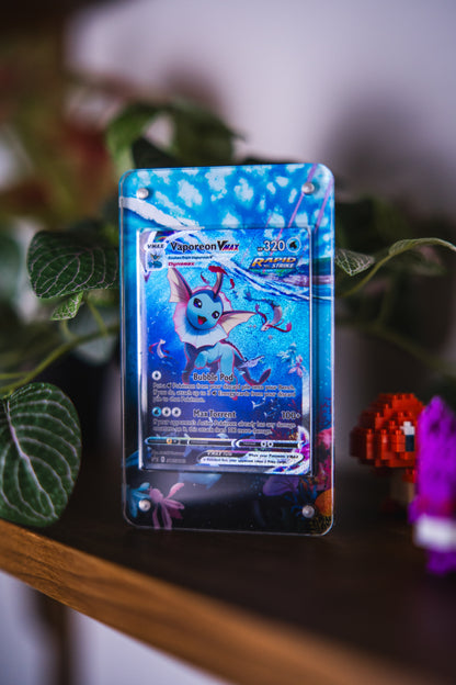 Vaporeon VMAX Alternate Art | Card Display Case Extended Art for Pokemon Card