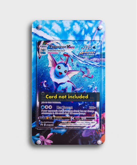Vaporeon VMAX Alternate Art | Card Display Case Extended Art for Pokemon Card