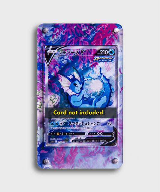 Vaporeon V Alternate Promo | Card Display Case Extended Art for Pokemon Card