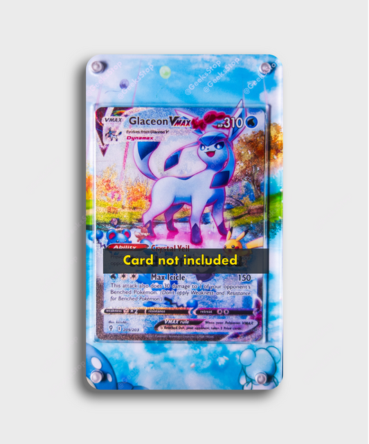 Glaceon VMAX Alternate Art Extended Custom Pokemon Card Display Case