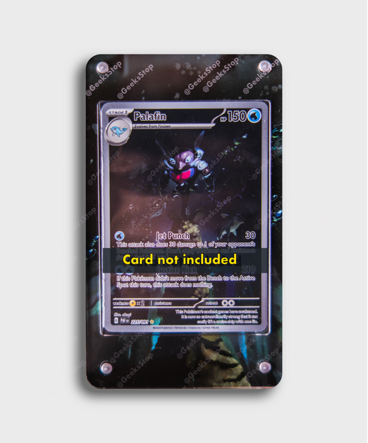 Palafin 225/091 Extended Art Custom Pokemon Card Display Case