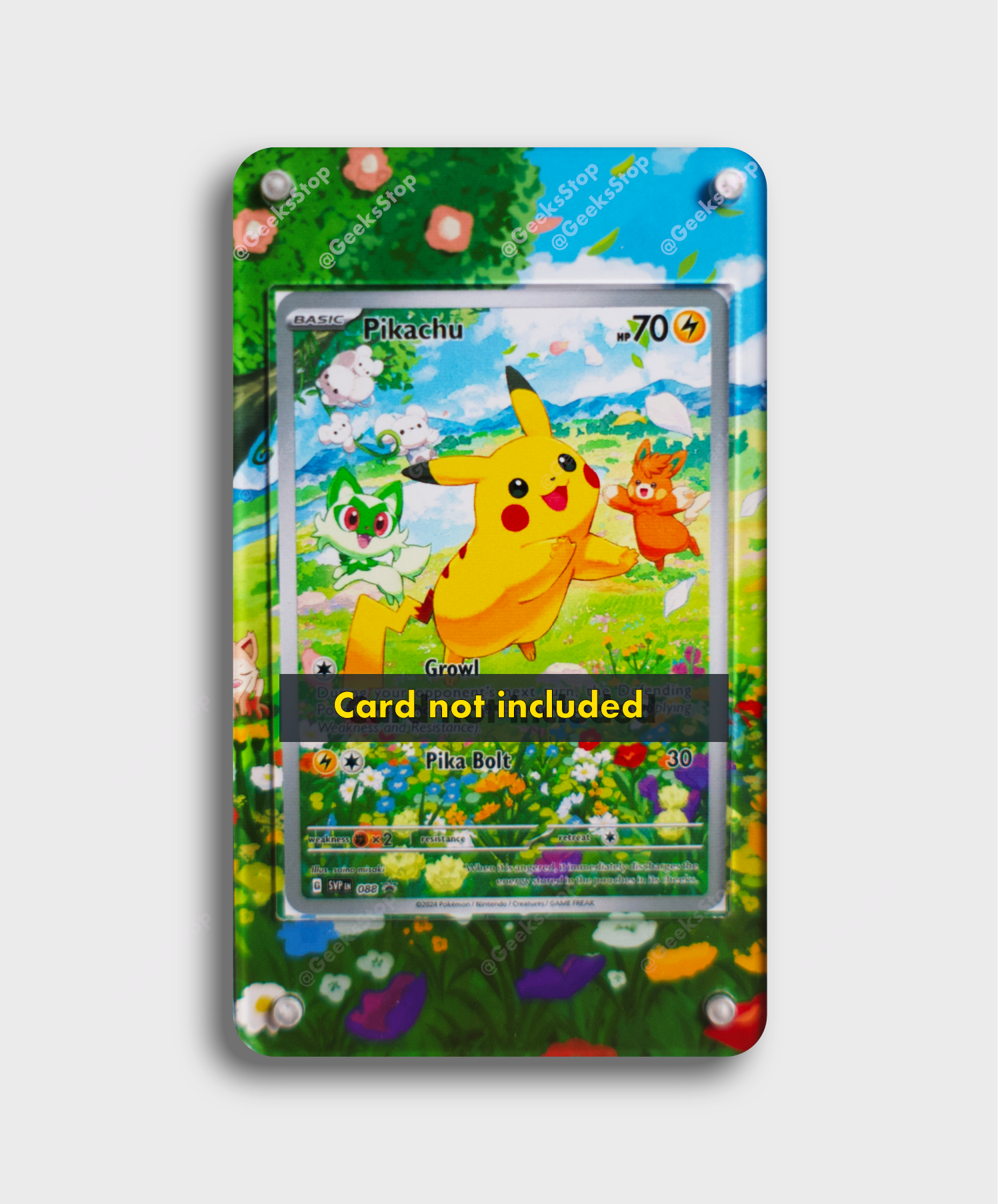 Pikachu 088 | Card Display Case Extended Art for Pokemon Card