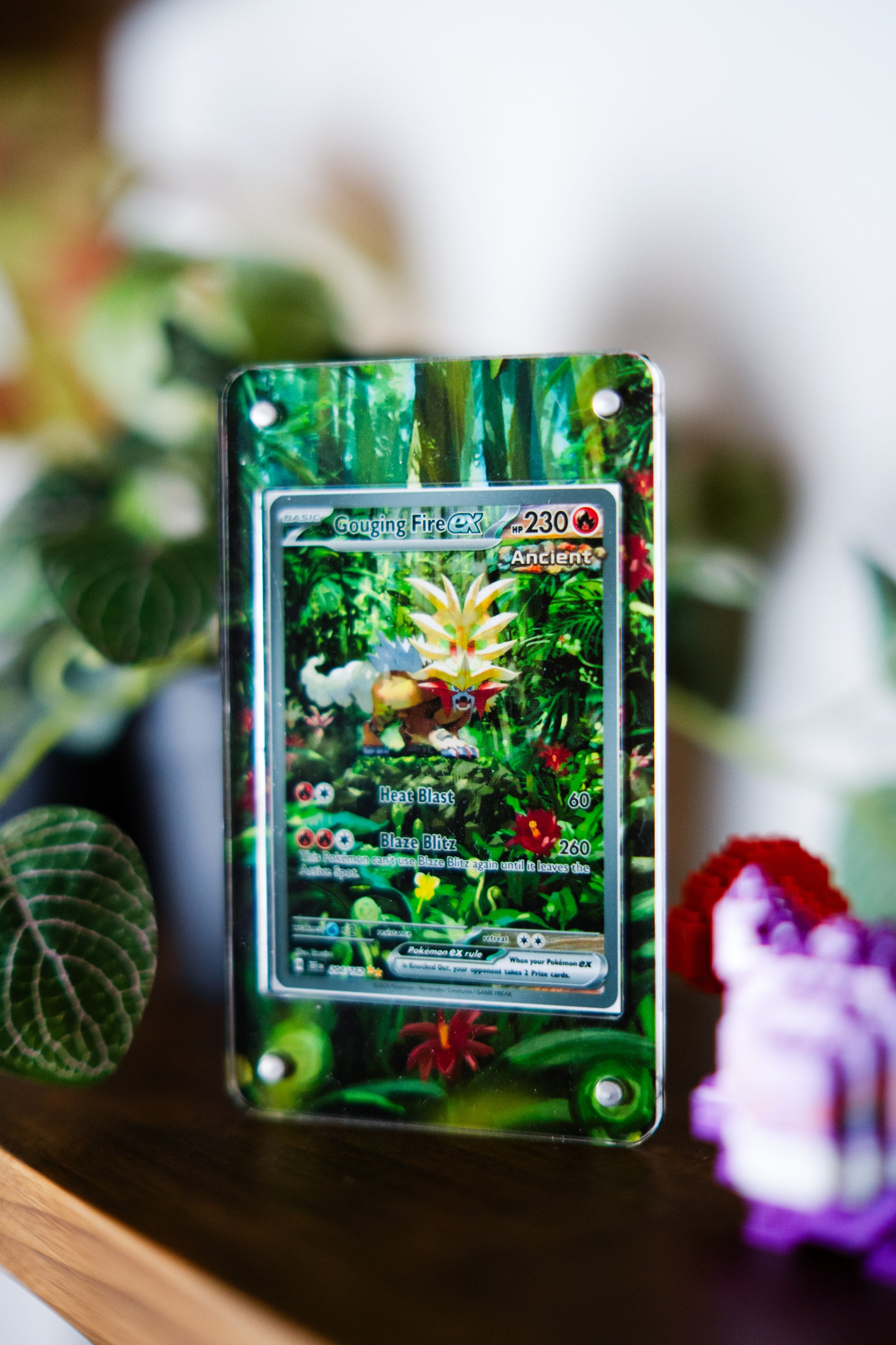 Gouging Fire ex 204/162 | Card Display Case Extended Art for Pokemon C GeeksStop Gouging Fire ex 204/162 | Card Display Case Extended Art for Pokemon C GeeksStop