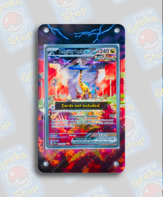 Raging Bolt ex Special Illustration | Card Display Case Extended Art for Pokemon Carde