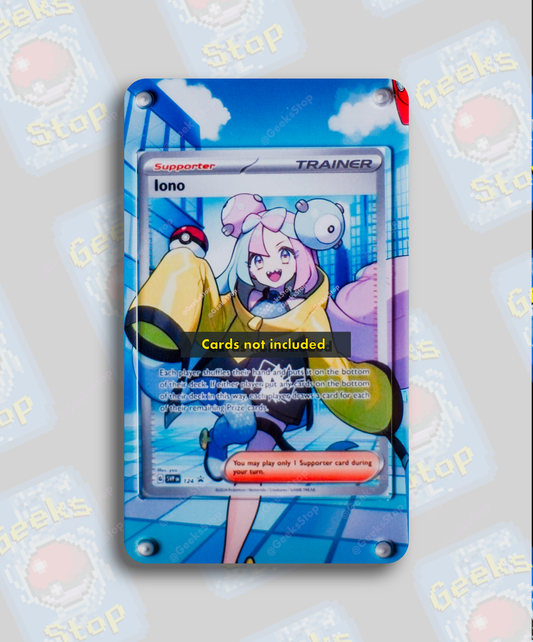 Iono Premium Tournament Collection Promo | Card Display Case Extended Art for Pokemon Card