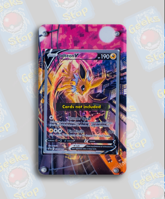 Jolteon V Promo Alt | Card Display Case Extended Art for Pokemon Carde