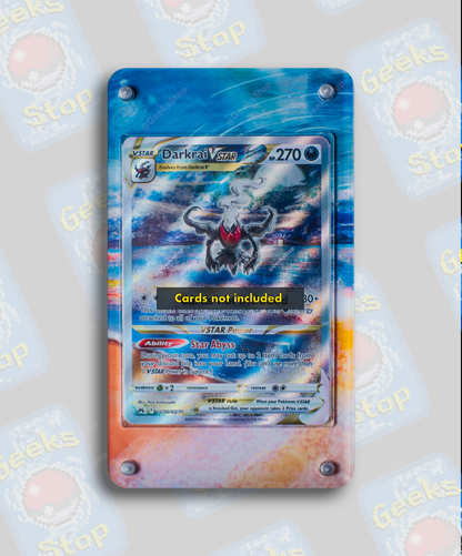 Darkrai VSTAR Secret Rare Alt Art Custom Display Case for Pokmon Card GeeksStop Darkrai VSTAR Secret Rare Alt Art Custom Display Case for Pokmon Card GeeksStop