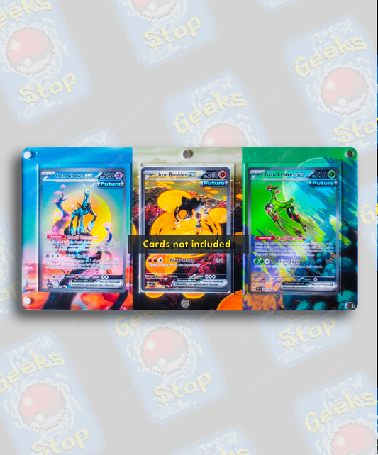 Iron Crown Boulder Leaves ex | Card Display Case Extended Art for Pokemon Card