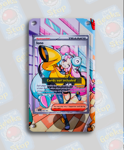 Iono 254/193 | Card Display Case Extended Art for Pokemon Card GeeksStop Iono 254/193 | Card Display Case Extended Art for Pokemon Card GeeksStop