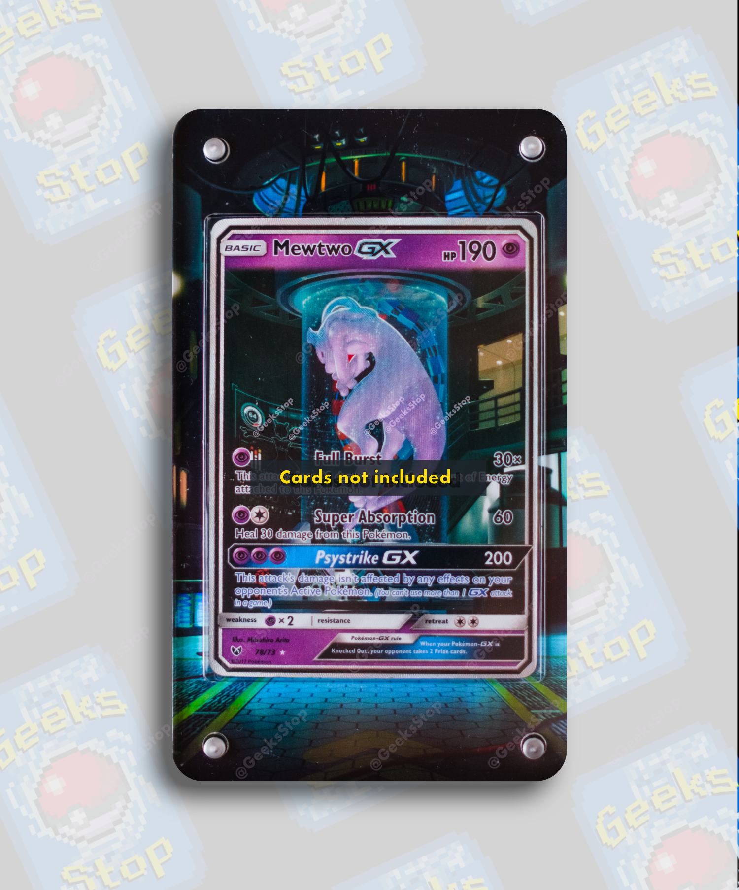 Mewtwo GX Mewtube | Card Display Case Extended Art for Pokemon Card