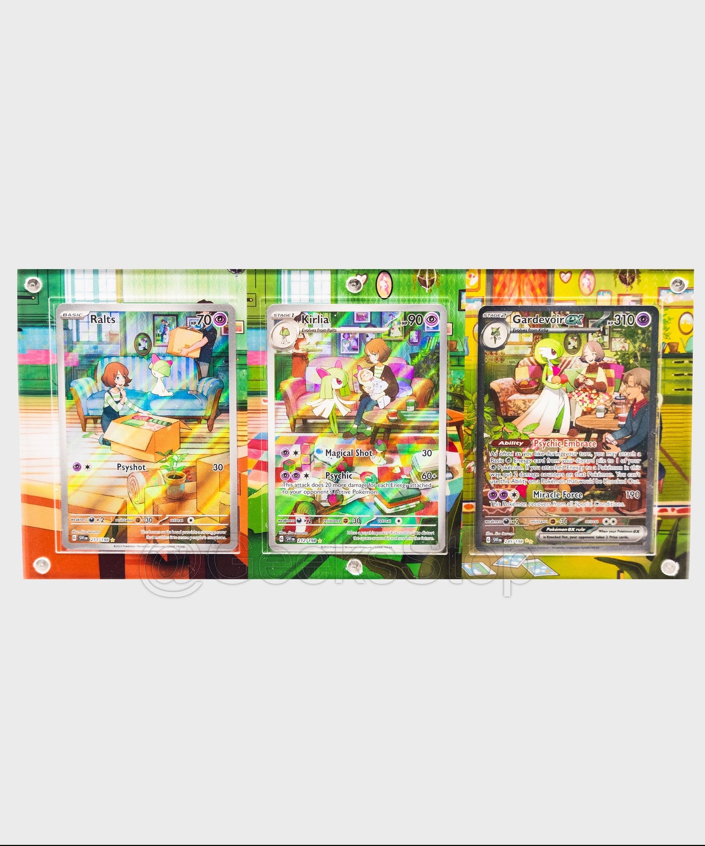 Gardevoir Ralts Kirlia ex | Card Display Case Extended Art for Pokemon Card